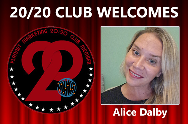 Congratulations to Alice Dalby for Achieving the 20/20 Club!