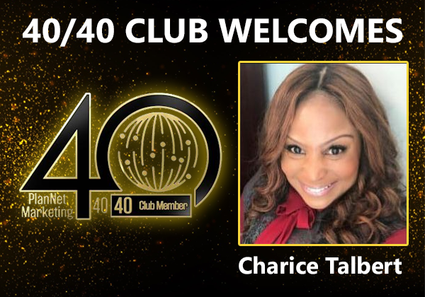 Congratulations to Charice Talbert for Achieving the 40/40 Club!