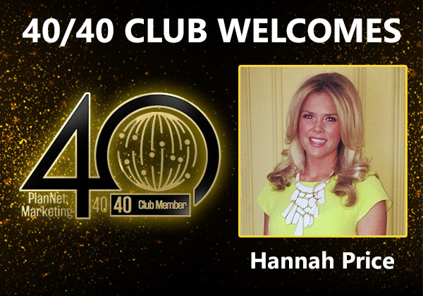Congratulations to Hannah Price for Achieving the 40/40 Club!