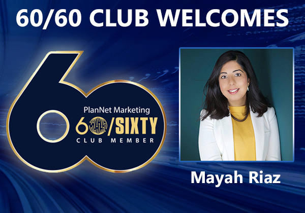 Congratulations to Mayah Riaz for Achieving the 60/60 Club!