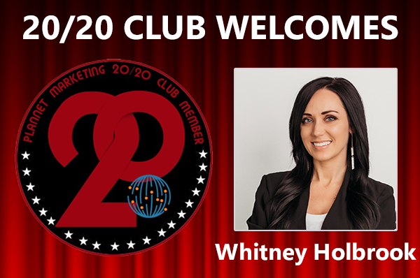 Meet 20/20 Club Member Whitney Holbrook!