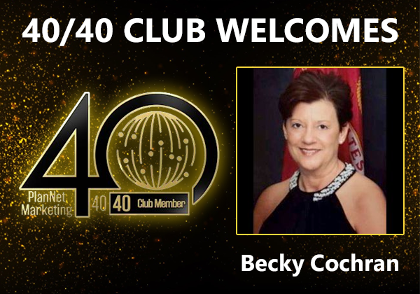 Congratulations to Becky Cochran for Achieving the 40/40 Club!