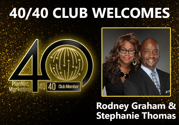 Congratulations to Rodney Graham & Stephanie Thomas for Achieving the 40/40 Club!