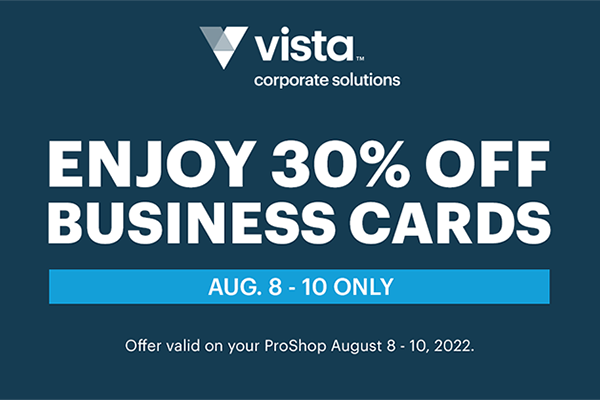 30% Off Business Cards at Vistaprint