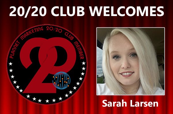 Meet 20/20 Club Member Sarah Larsen!