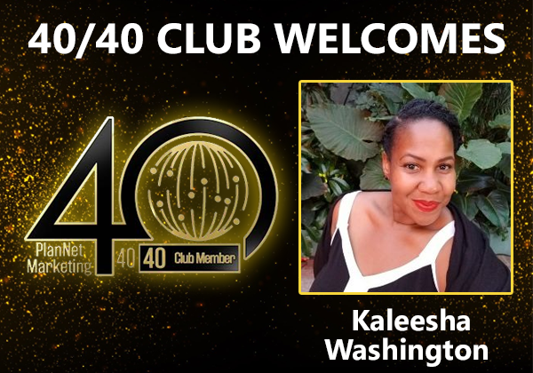 Congratulations to Kaleesha Washington for Achieving the 40/40 Club!