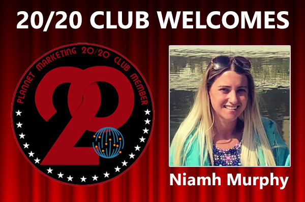 Meet New 20/20 Club Member Niamh Murphy!