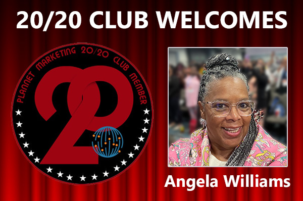 Meet New 20/20 Club Member Angela Williams!