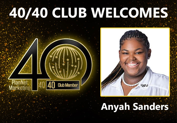 Congratulations to Anyah Sanders for Achieving the 40/40 Club!